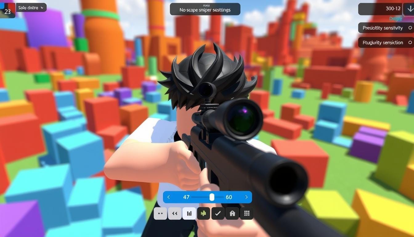 how to change sensitivity on roblox in no scope