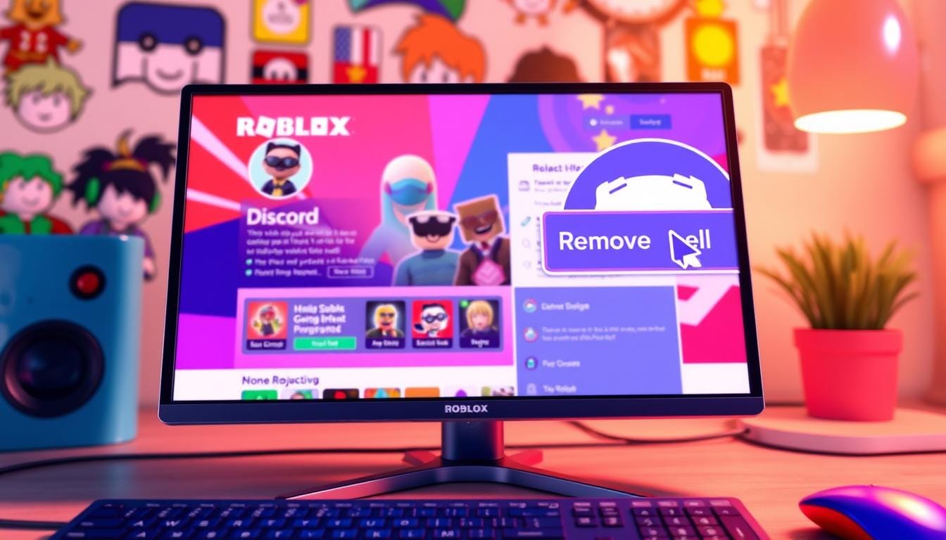 how to get rid of discord on roblox profile