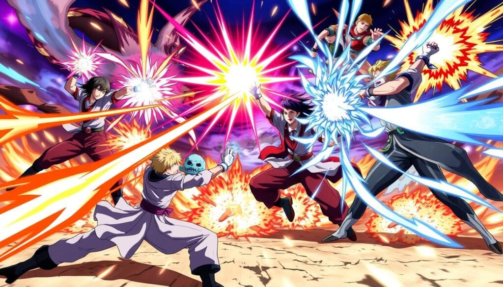 Anime combat techniques