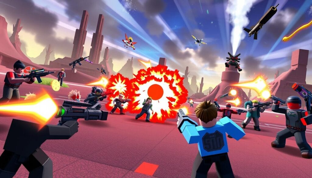 Shooting games on Roblox Shooting games on Roblox