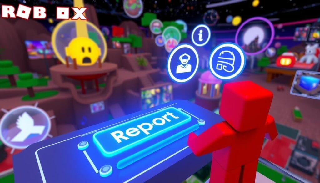 reporting features on Roblox